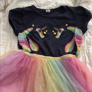 Black and Pink Unicorn Dress